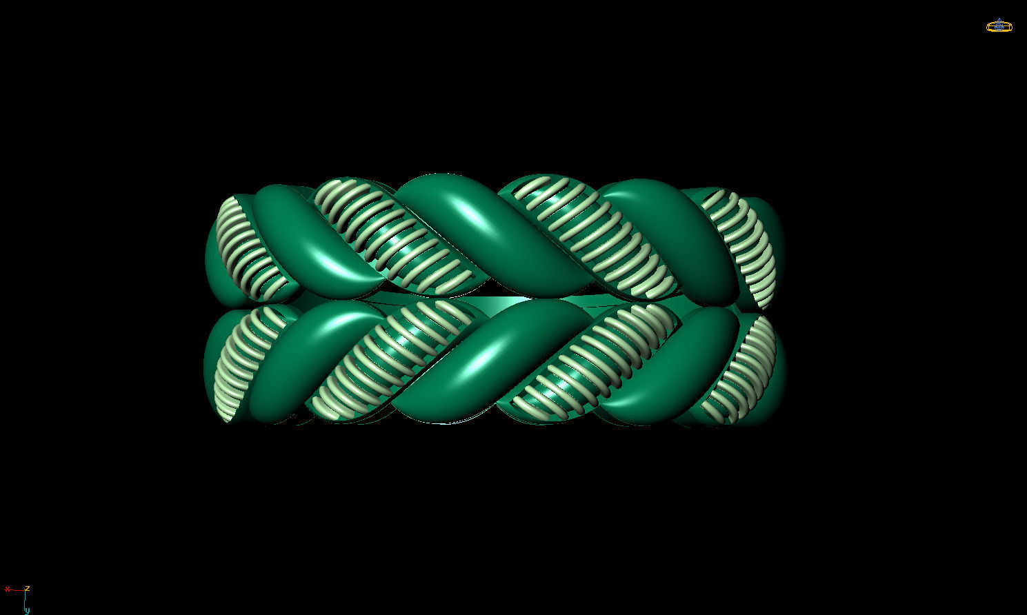 Woman Rings 3D print model_11