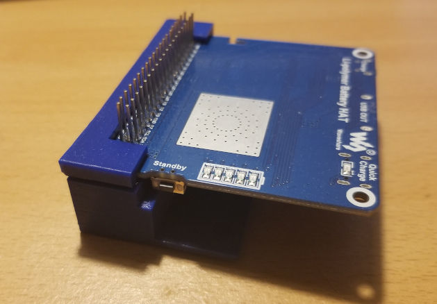 Raspberry Pi Neutral UPS HAT Seat 3D print model_2