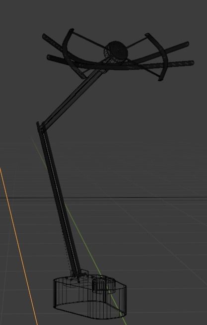 Brass and Wood Retro Mic Free low-poly 3D model_1