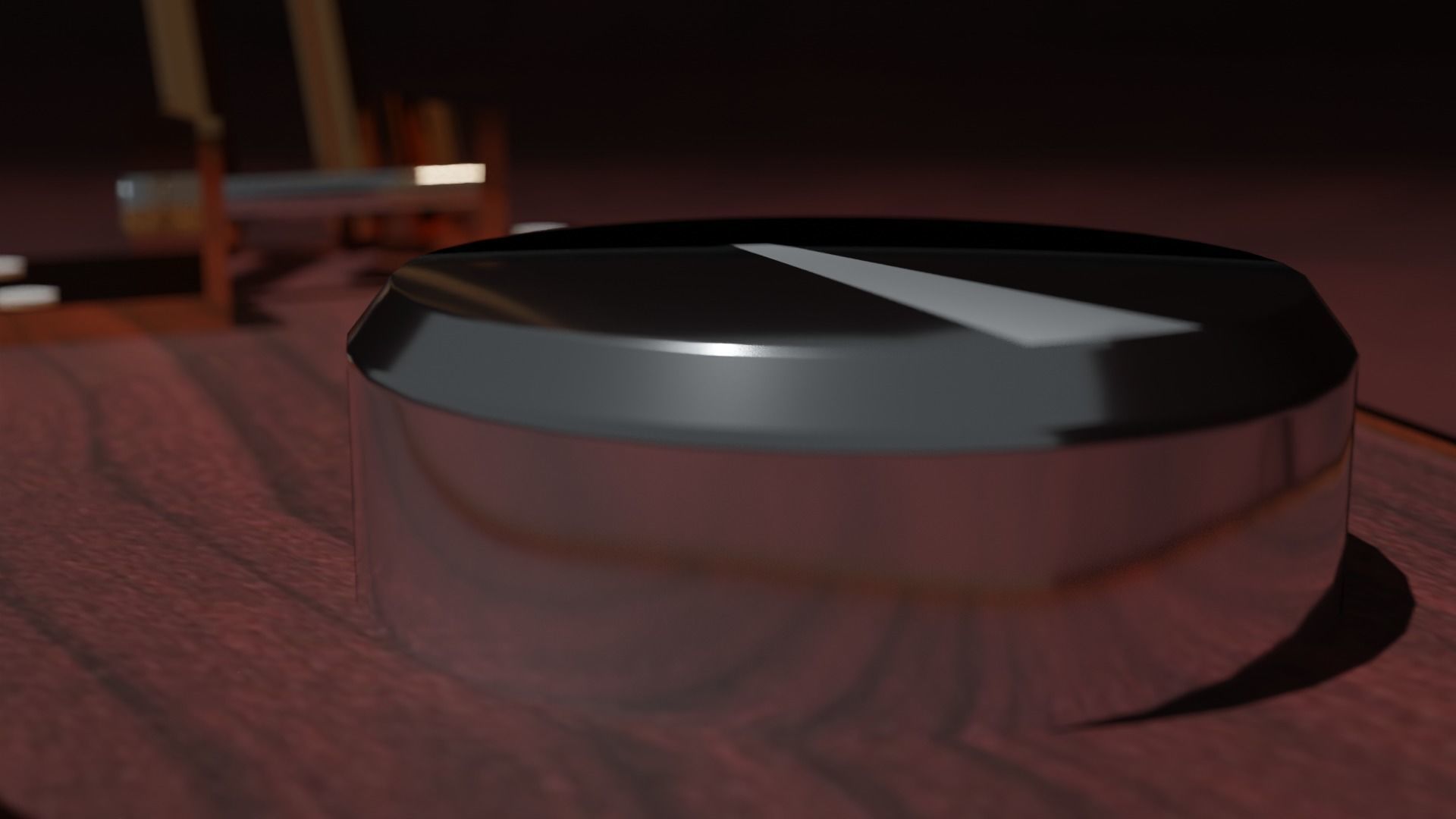 Brass and Wood Retro Mic Free low-poly 3D model_4