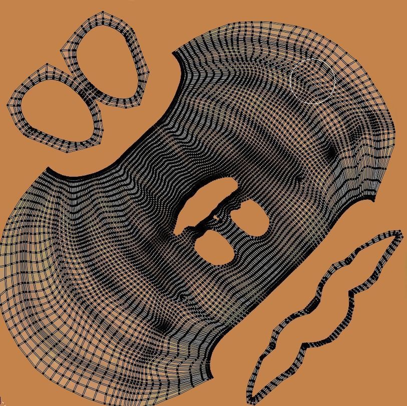 Stylized and animated pumpkin Low-poly 3D model_9