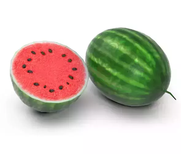 Watermelon two halves