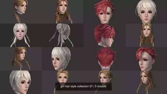 girl hair style collection 07