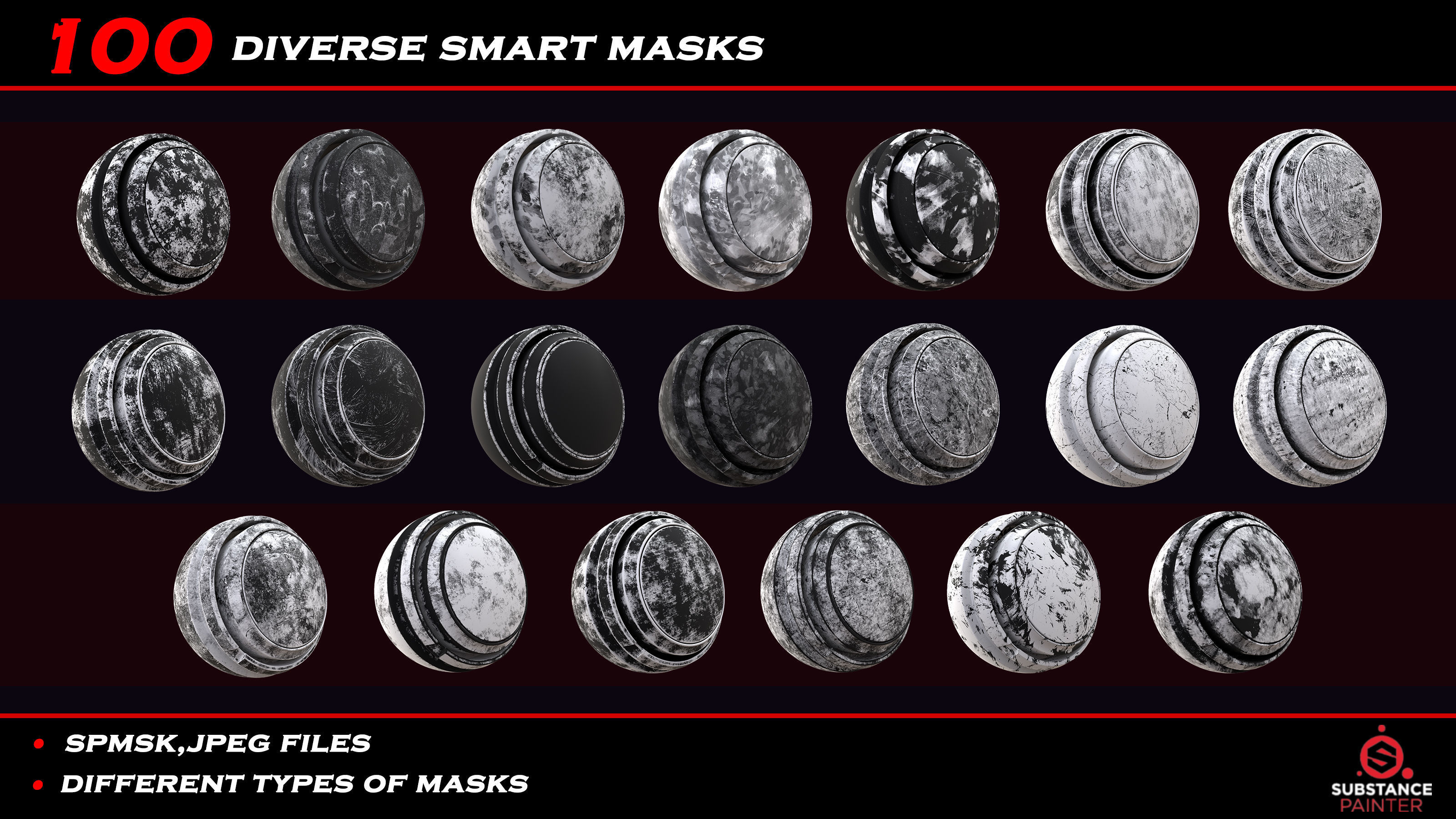 100 diverse smart masks for substance painter Texture_2