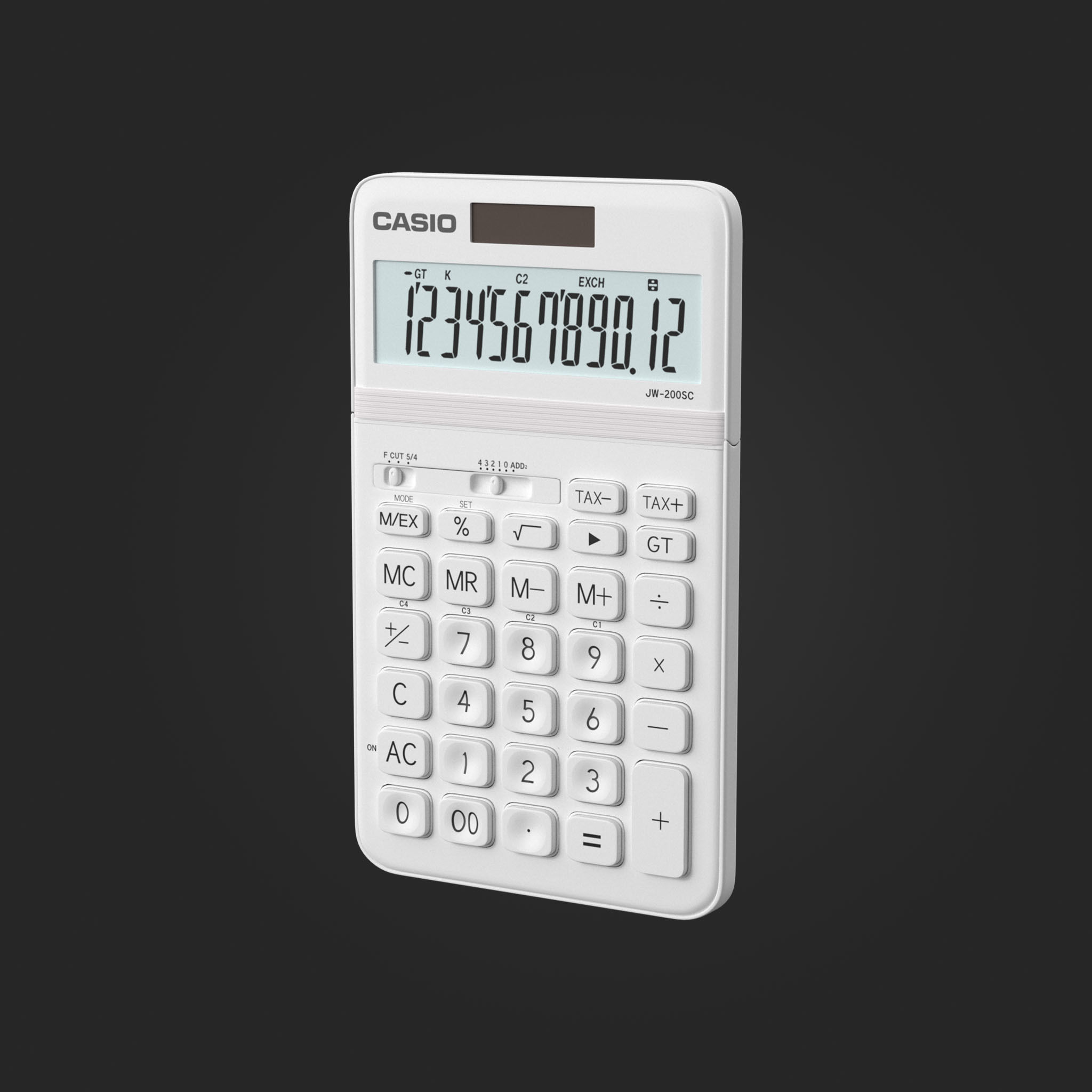 CASIO CALCULATOR JW 200SC  3D model_2