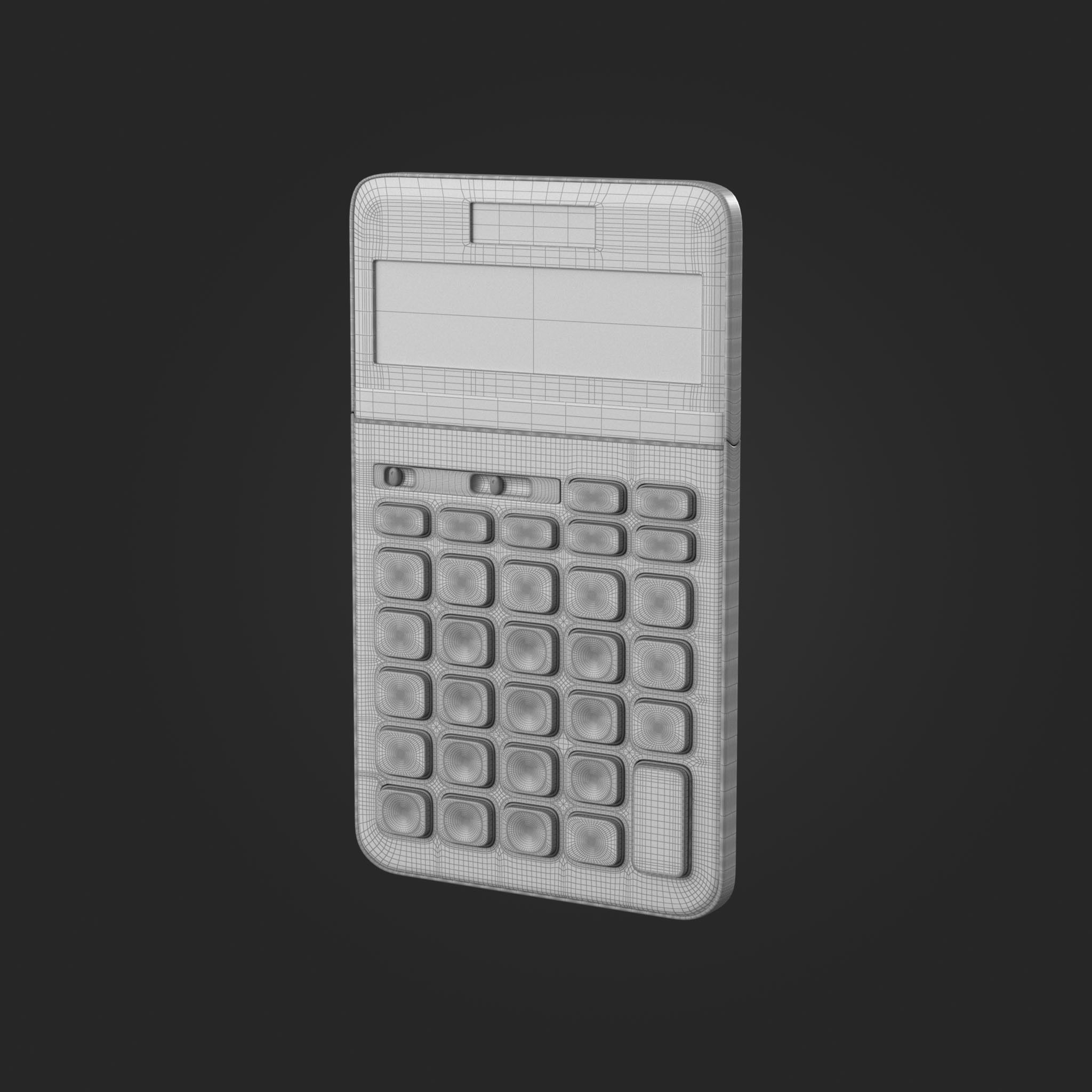 CASIO CALCULATOR JW 200SC  3D model_9