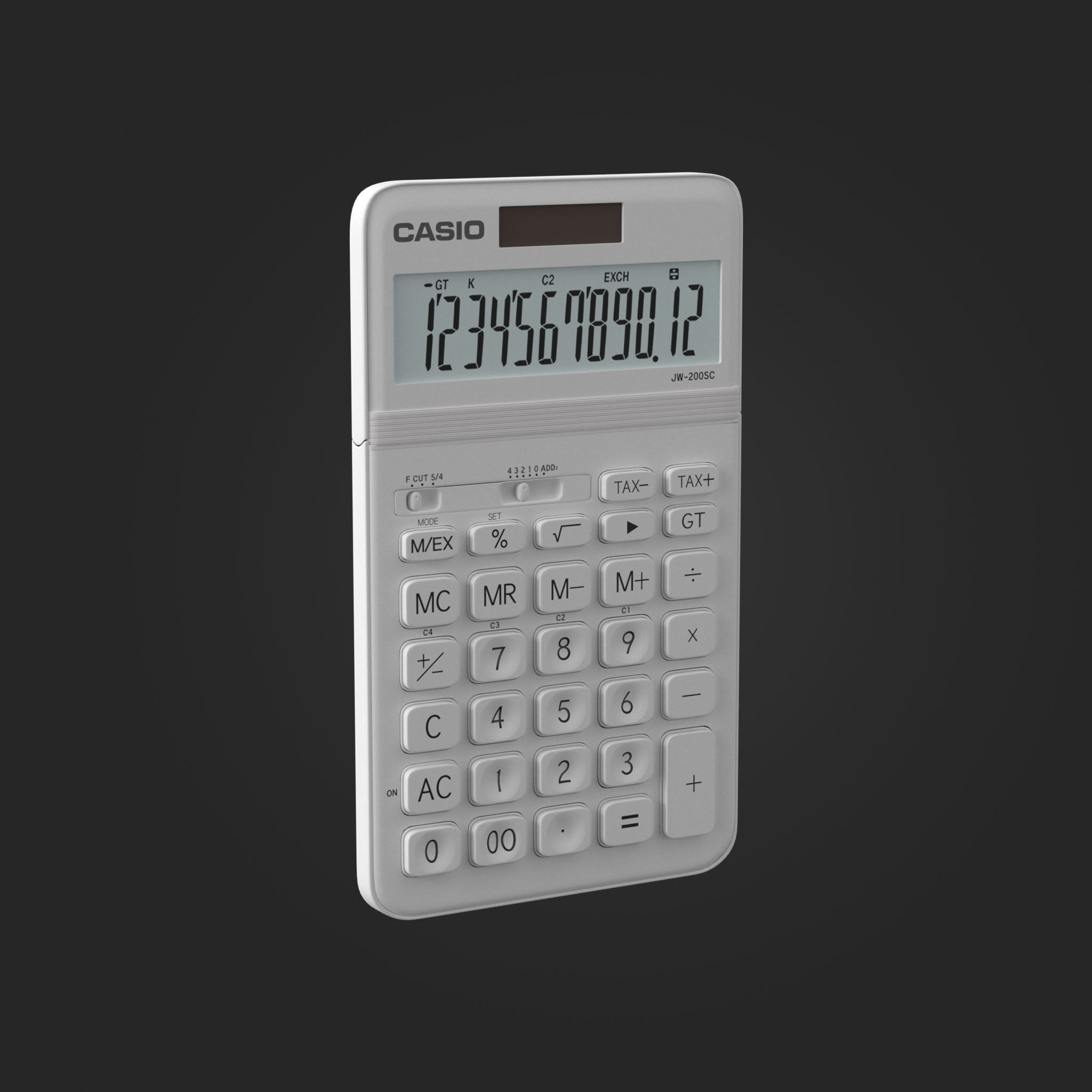 CASIO CALCULATOR JW 200SC  3D model_3