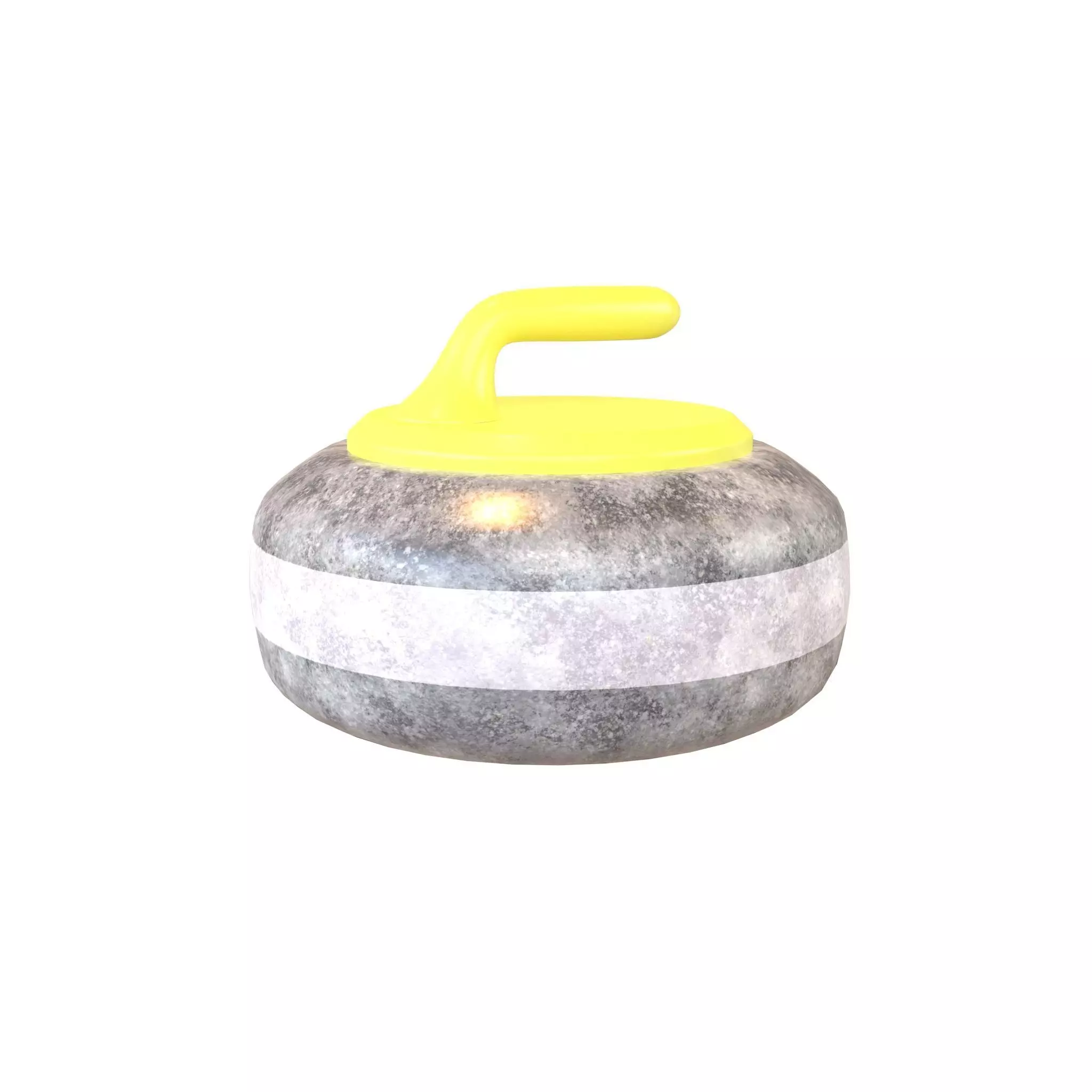 Curling Stone v1 001 Low-poly 3D model_0