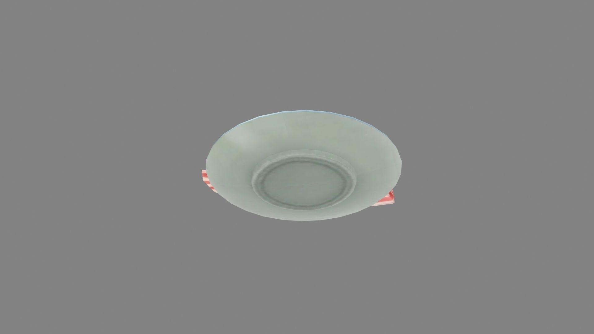 Cartoon bacon - meat - shrimp tail - tofu Low-poly 3D model_2