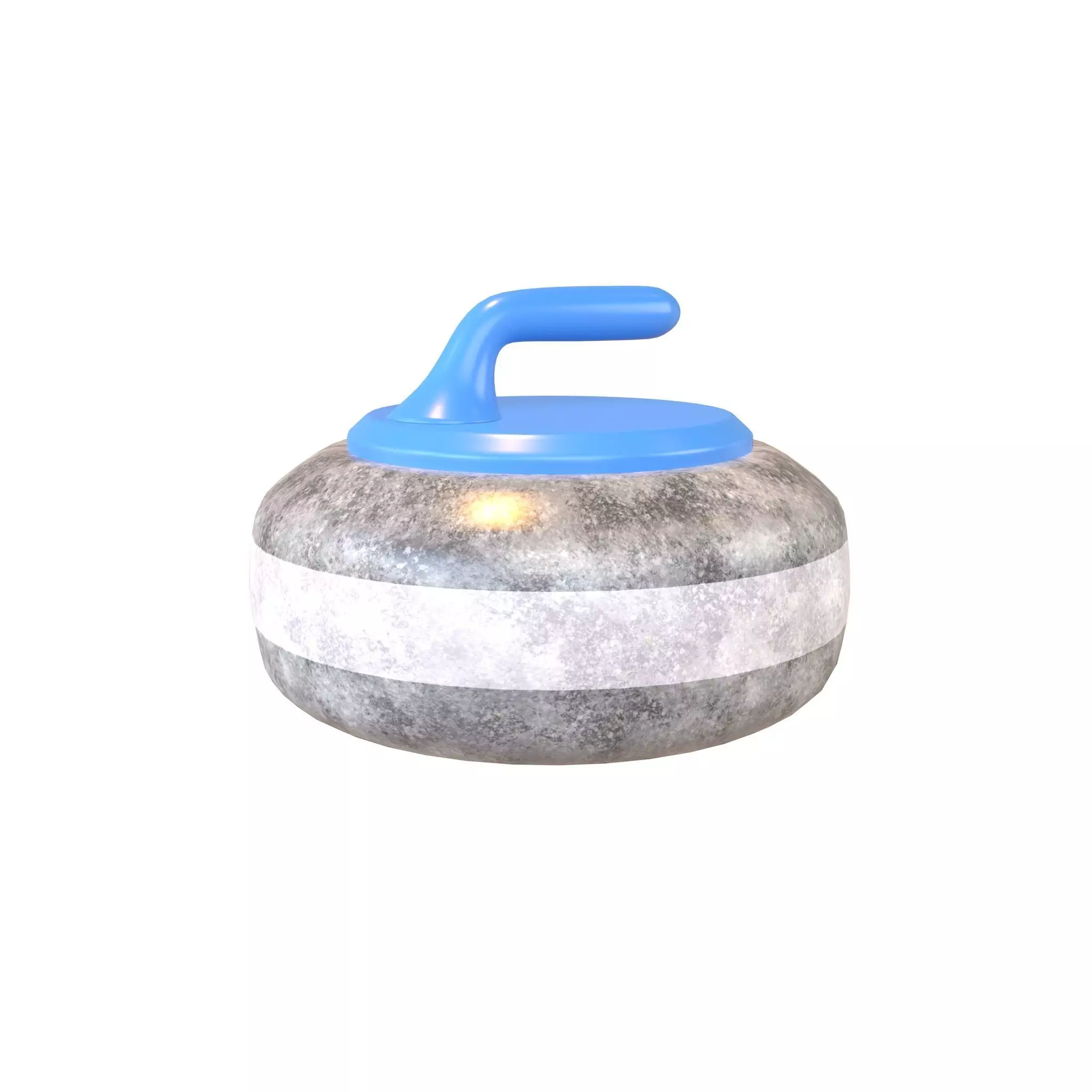Curling Stone v1 002 Low-poly 3D model_0