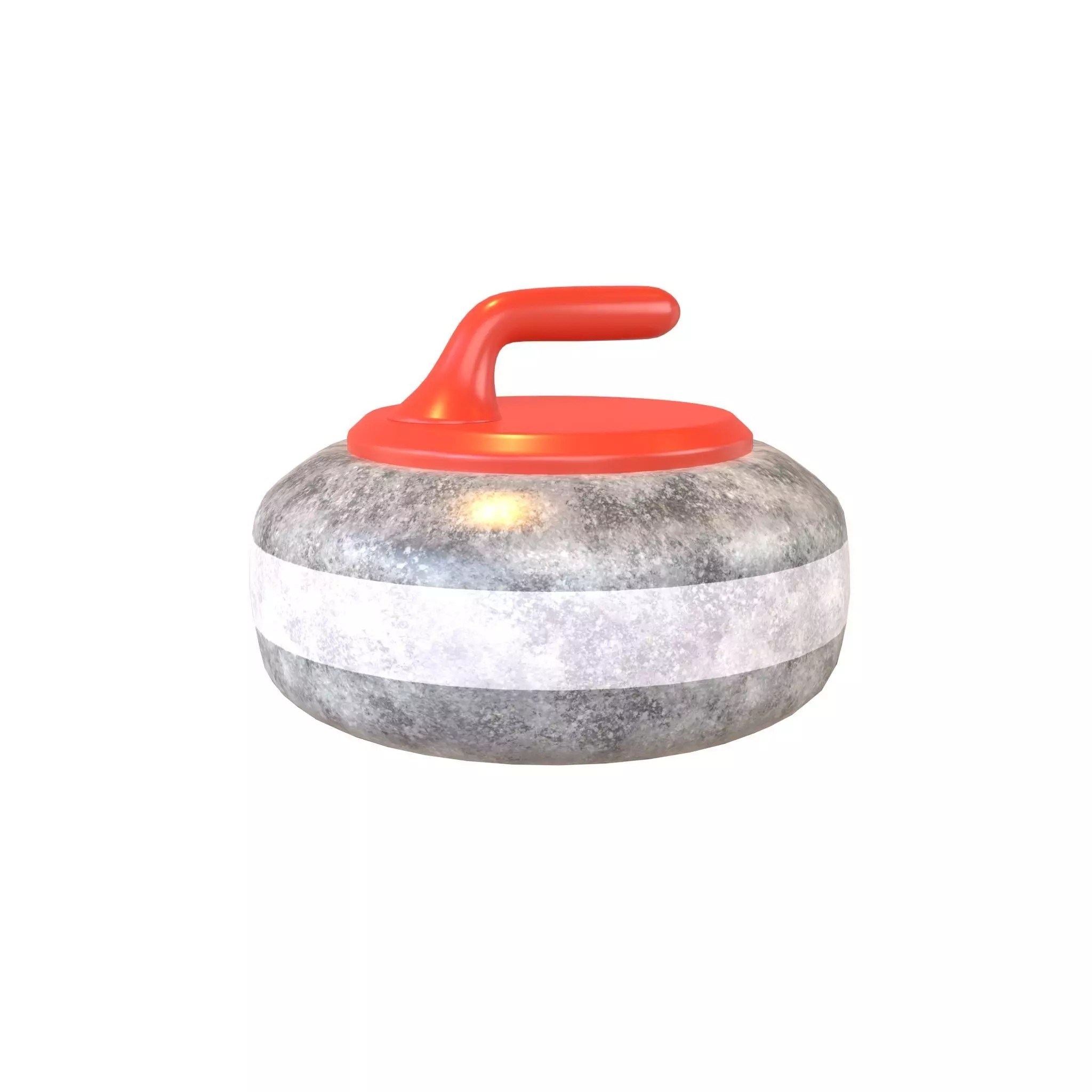 Curling Stone v1 003 Low-poly 3D model_0