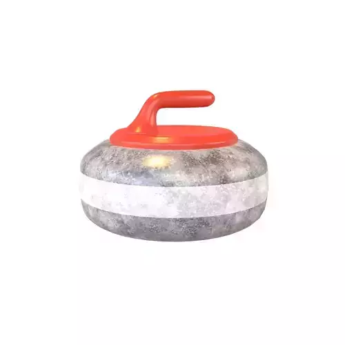 Curling Stone v1 003 Low-poly 3D model Curling Stone v1 003 Low-poly 3D model