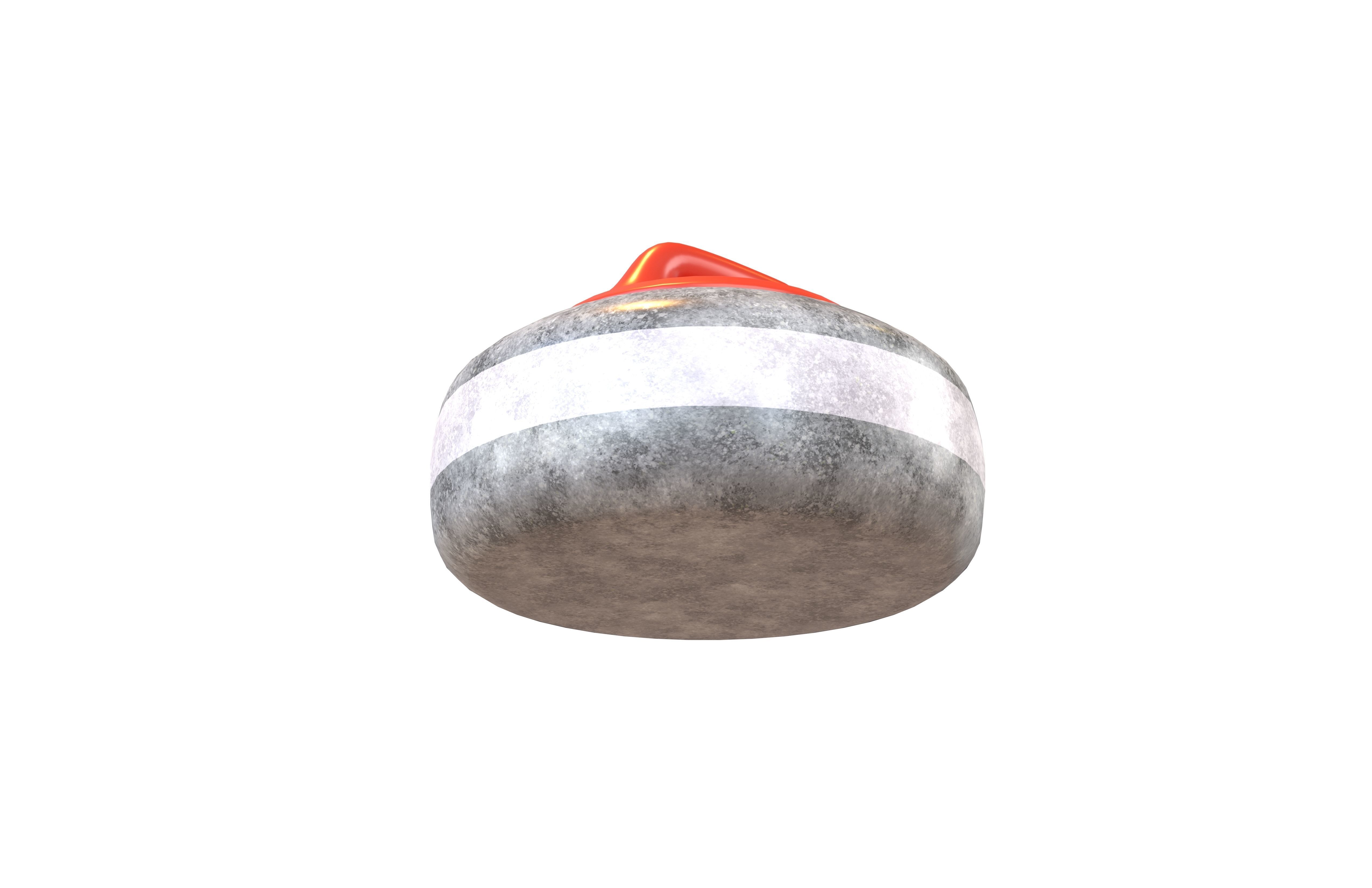 Curling Stone v1 003 Low-poly 3D model_4