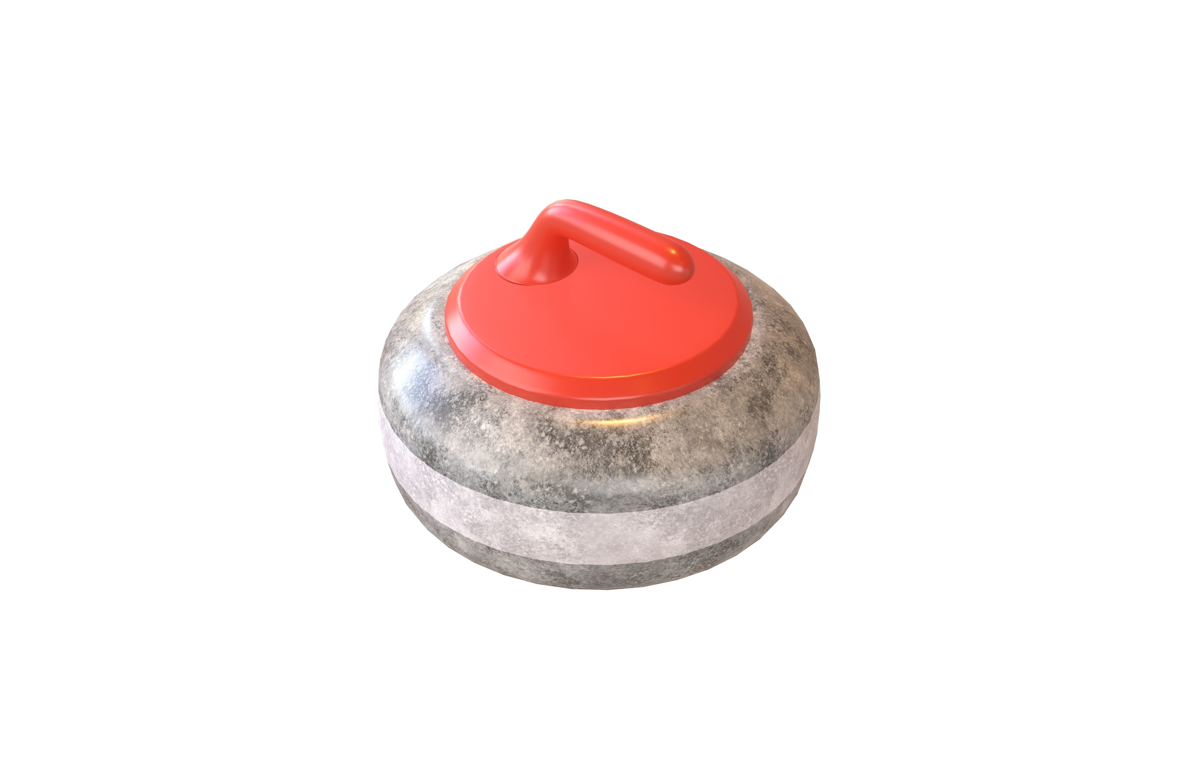 Curling Stone v1 003 Low-poly 3D model_2