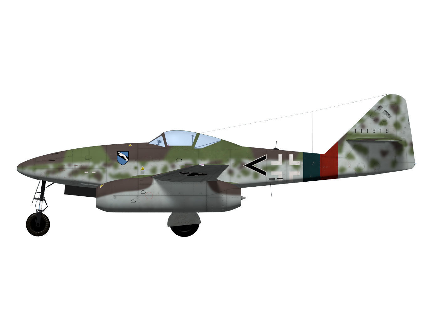 Messerschmitt Me 262 A-1a 3D model_9