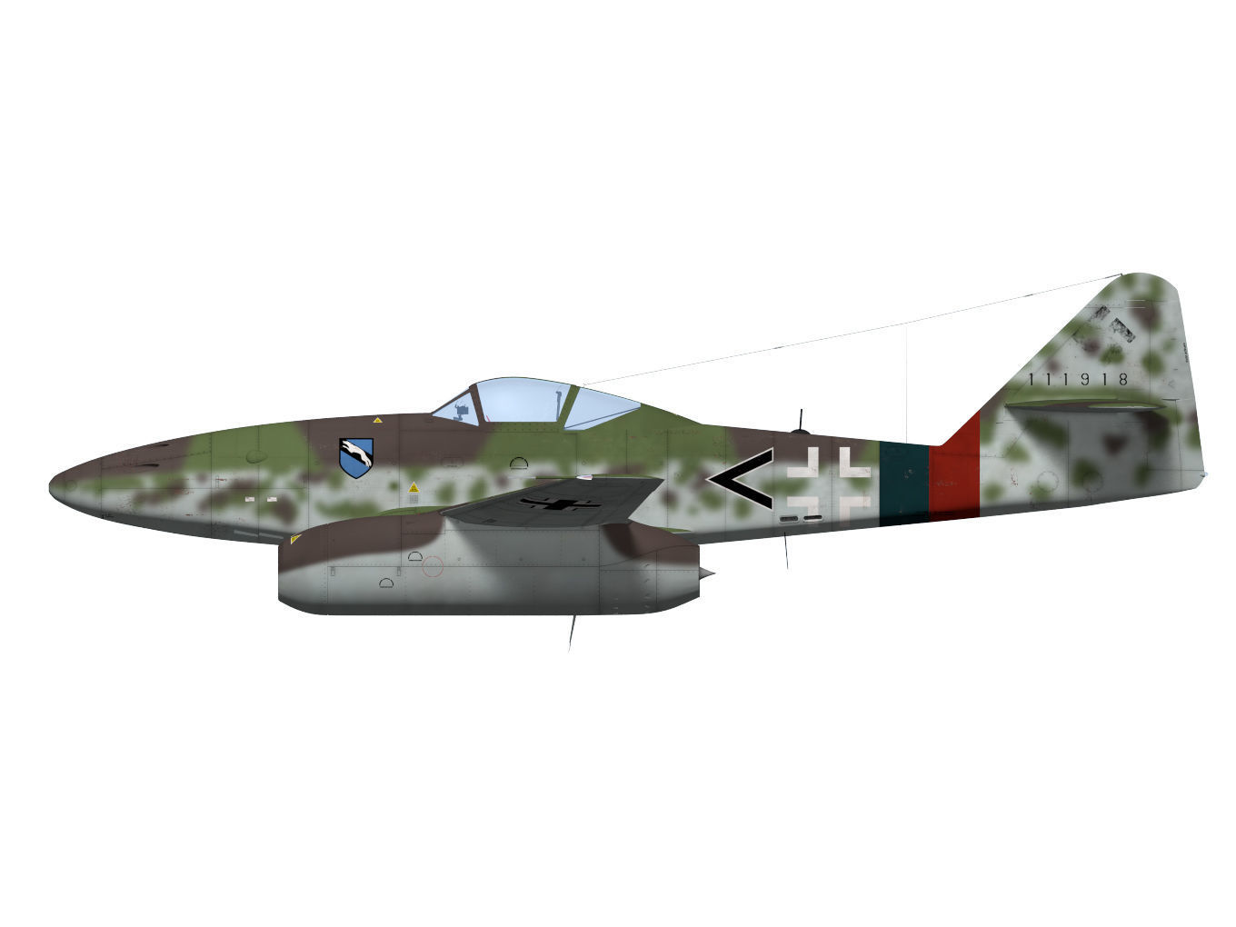 Messerschmitt Me 262 A-1a 3D model_8