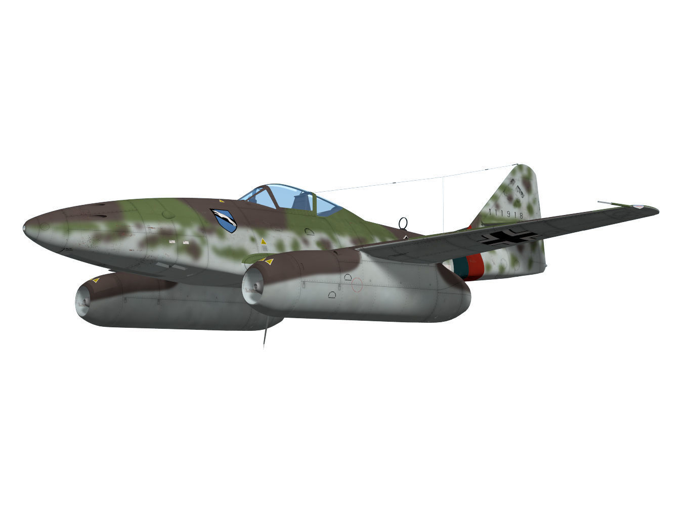 Messerschmitt Me 262 A-1a 3D model_5