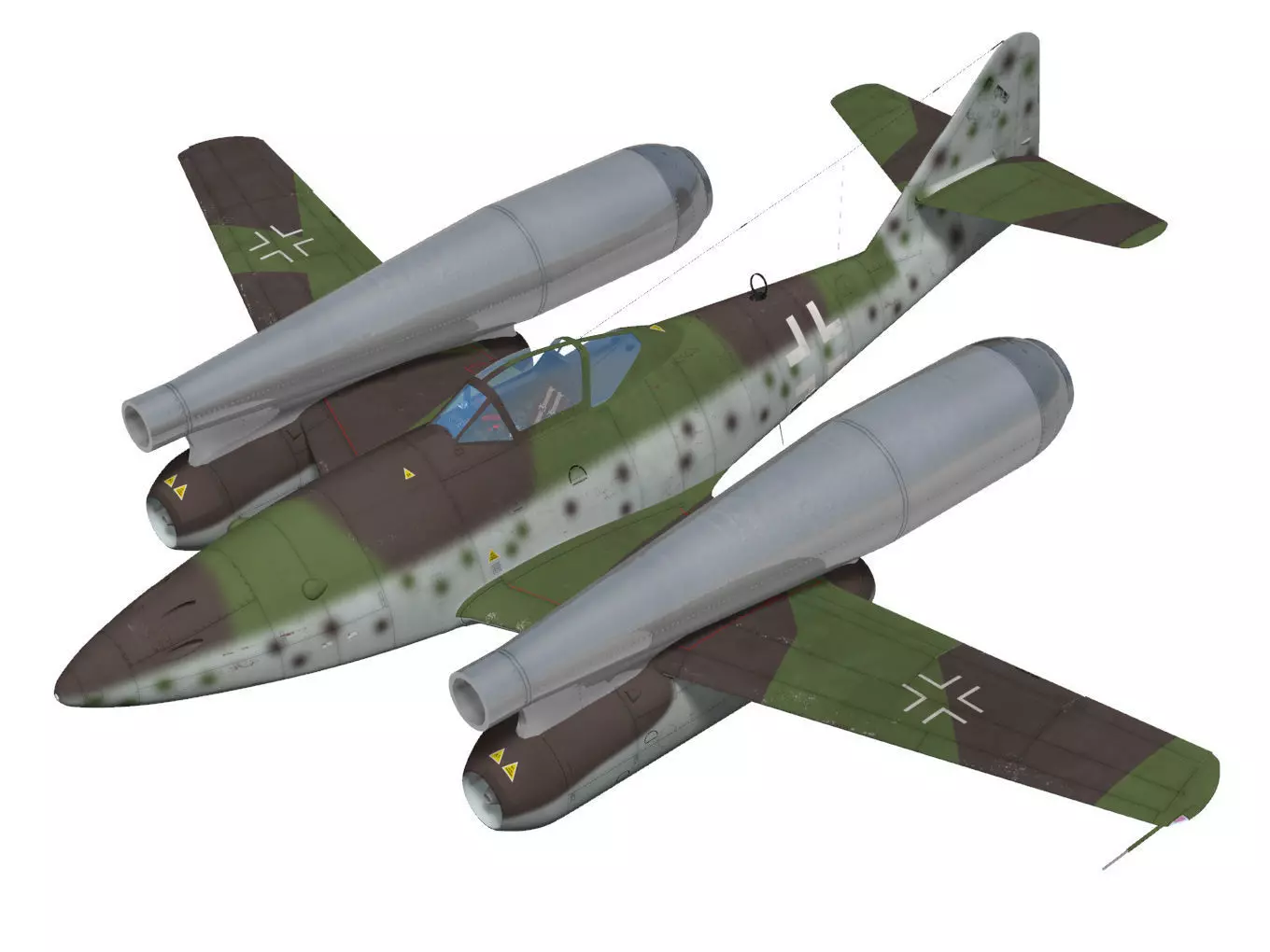Messerschmitt Me 262 A-1a Lorin 3D model_0
