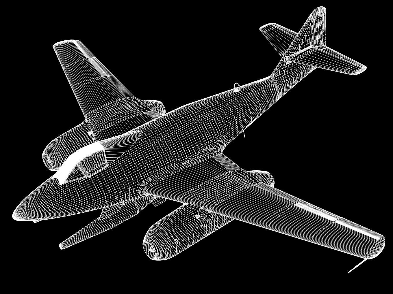 Messerschmitt Me 262 Schnellbomber 1a 3D model_12