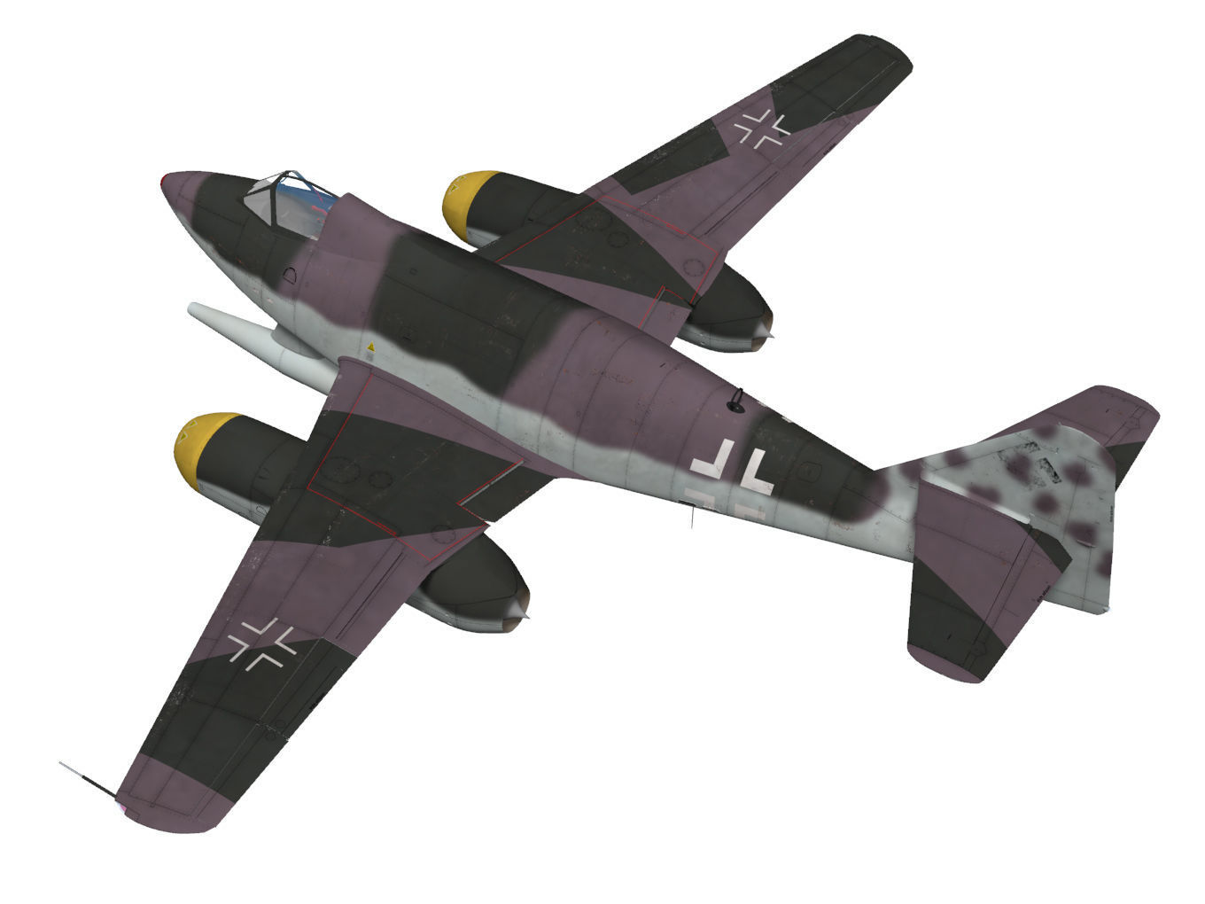 Messerschmitt Me 262 Schnellbomber 1a 3D model_2