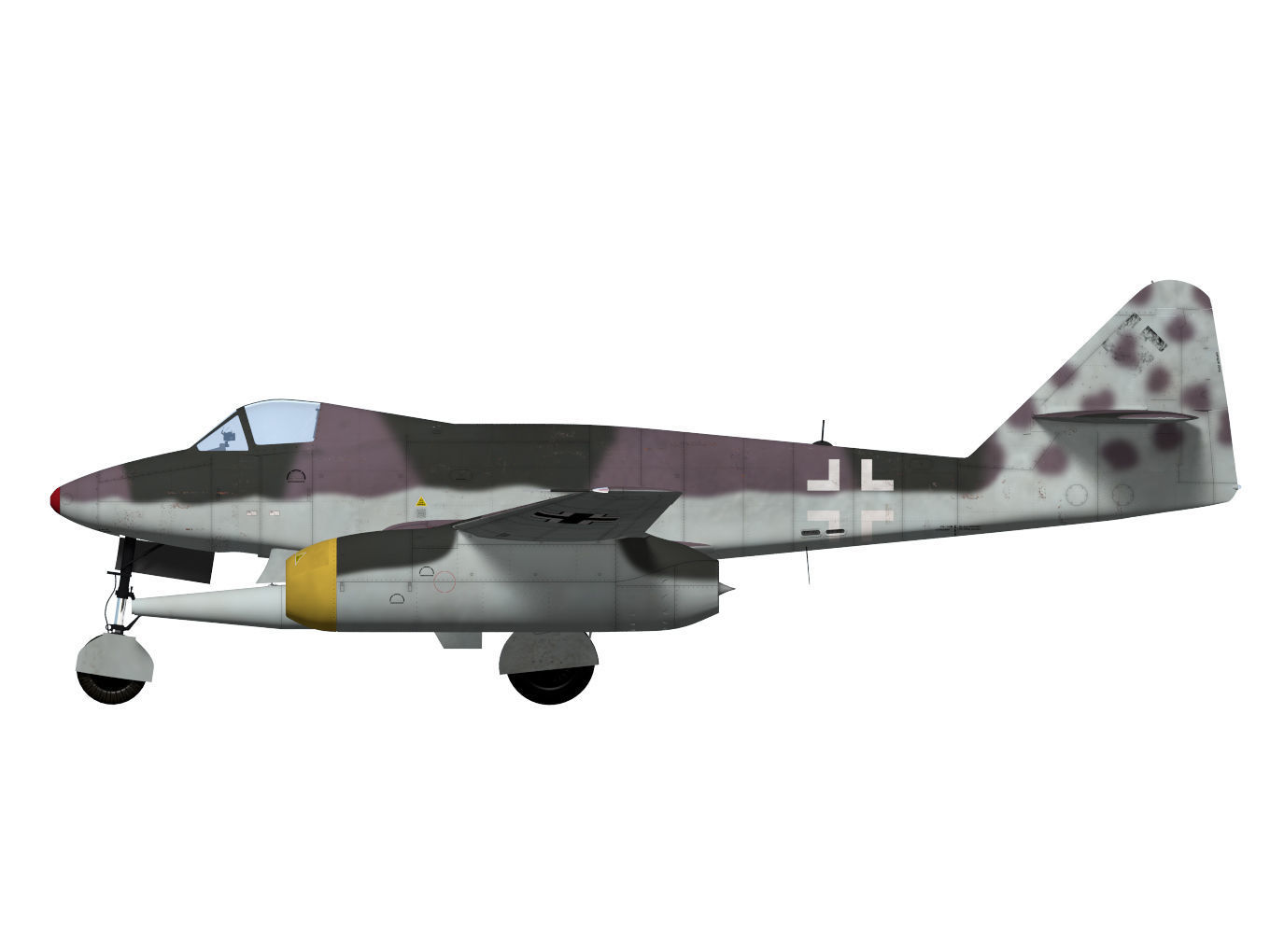 Messerschmitt Me 262 Schnellbomber 1a 3D model_8