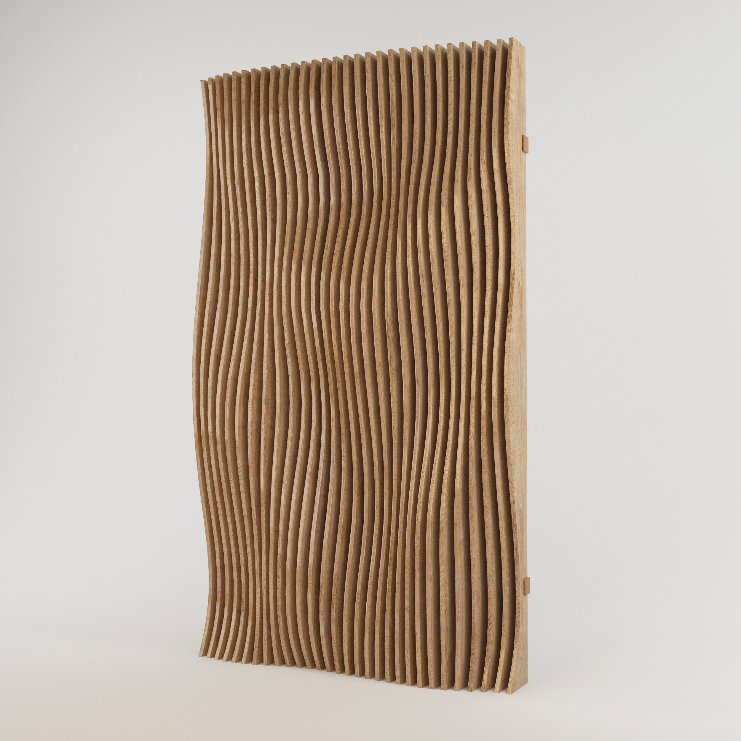 Parametric Wood Wall Panel Low-poly 3D model_0