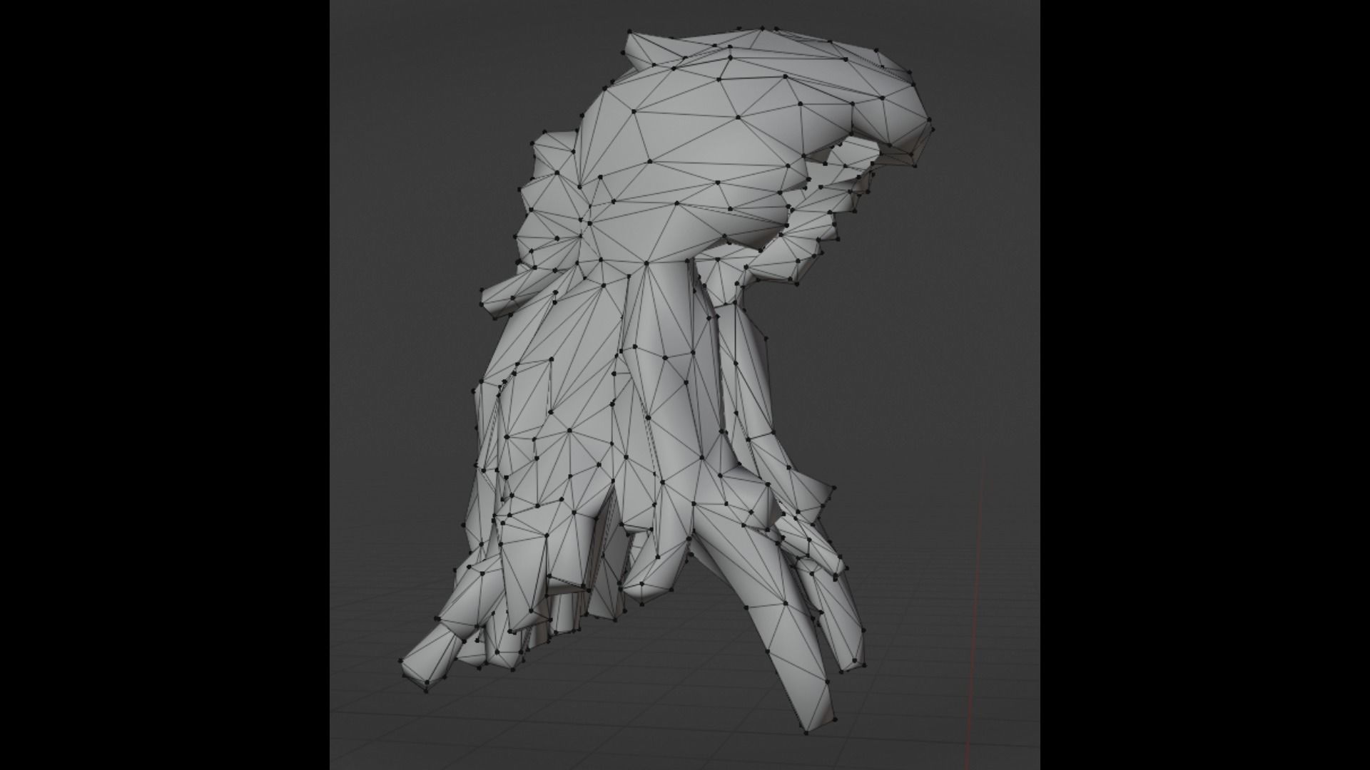 Girls Hairs Pack Low-poly 3D model_24