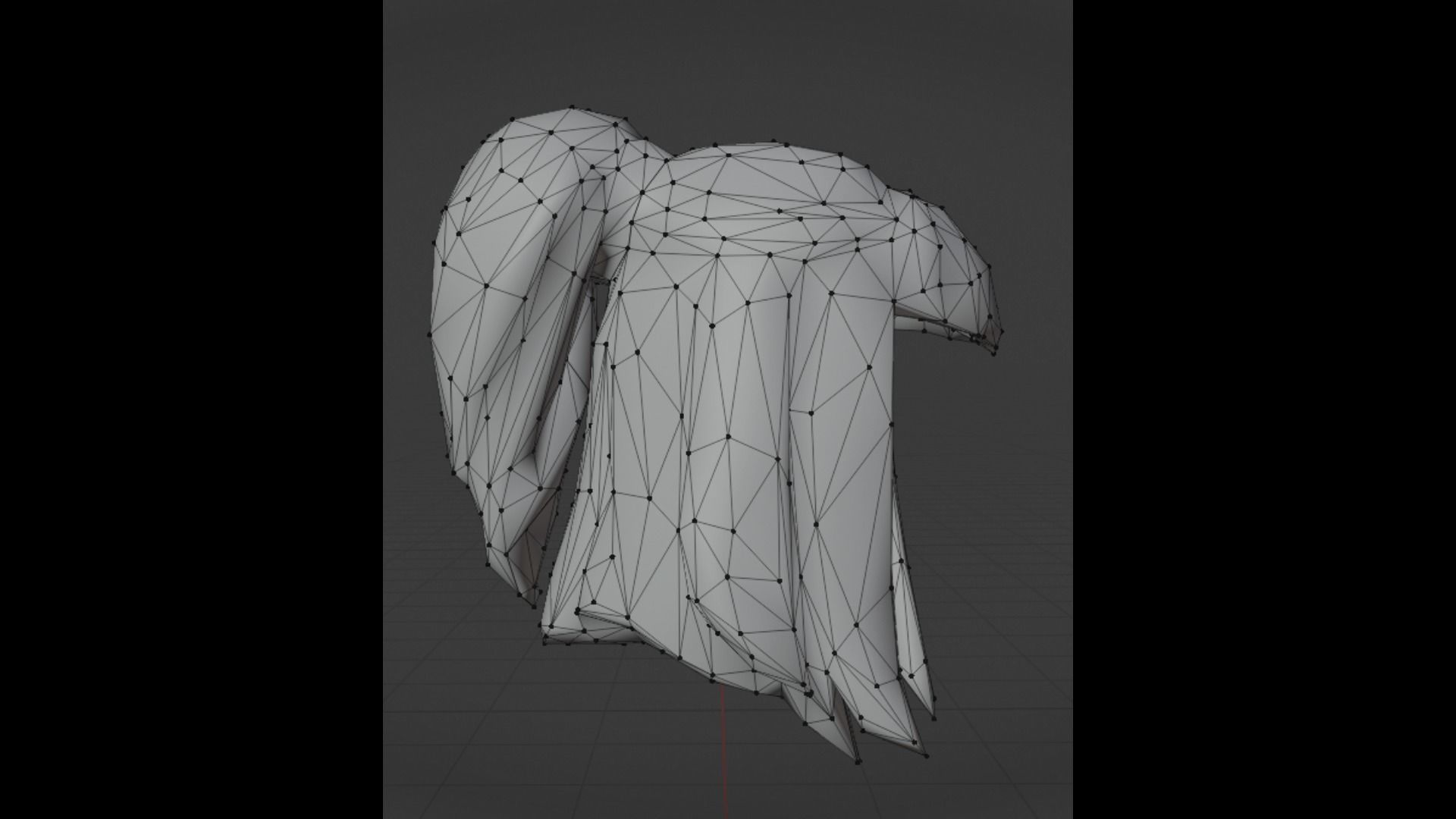 Girls Hairs Pack Low-poly 3D model_23