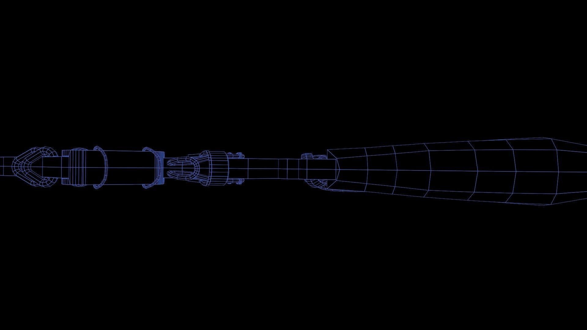 Butcher knife ready for gamedev Low-poly 3D model_11