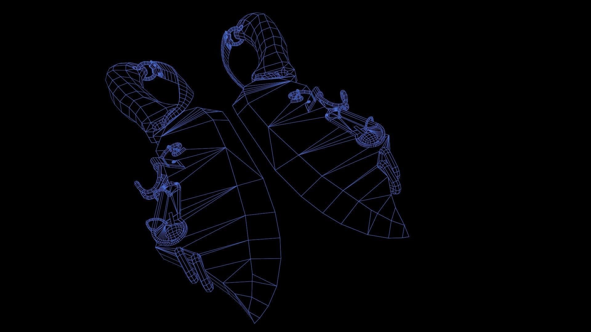 Butcher knife ready for gamedev Low-poly 3D model_14