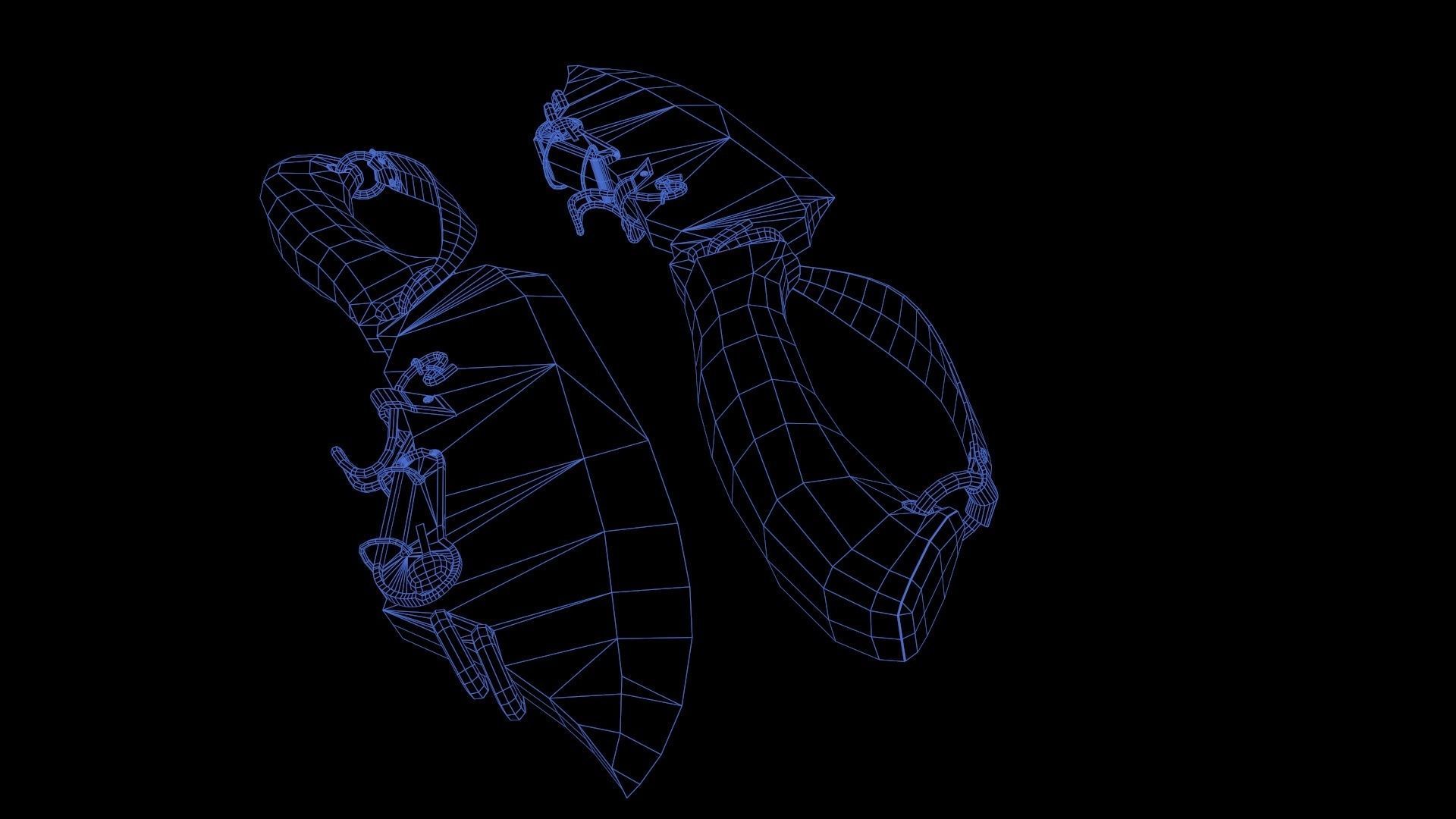 Butcher knife ready for gamedev Low-poly 3D model_15