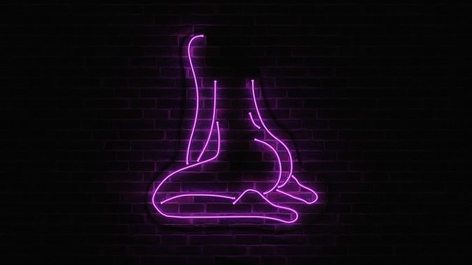 Neon 3D Model 14 - Body Shape 4 3D model