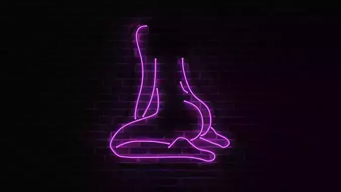 Neon 3D Model 14 - Body Shape 4 3D model