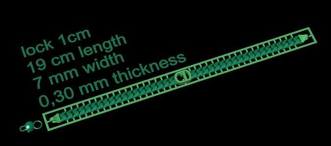 1 piece fusion chain is cast directly 3D print model 7mm  CD 3D print model