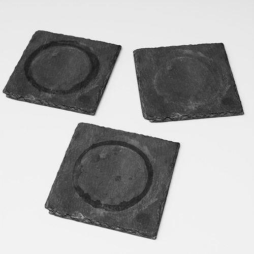 Slate Coasters 1 3D model