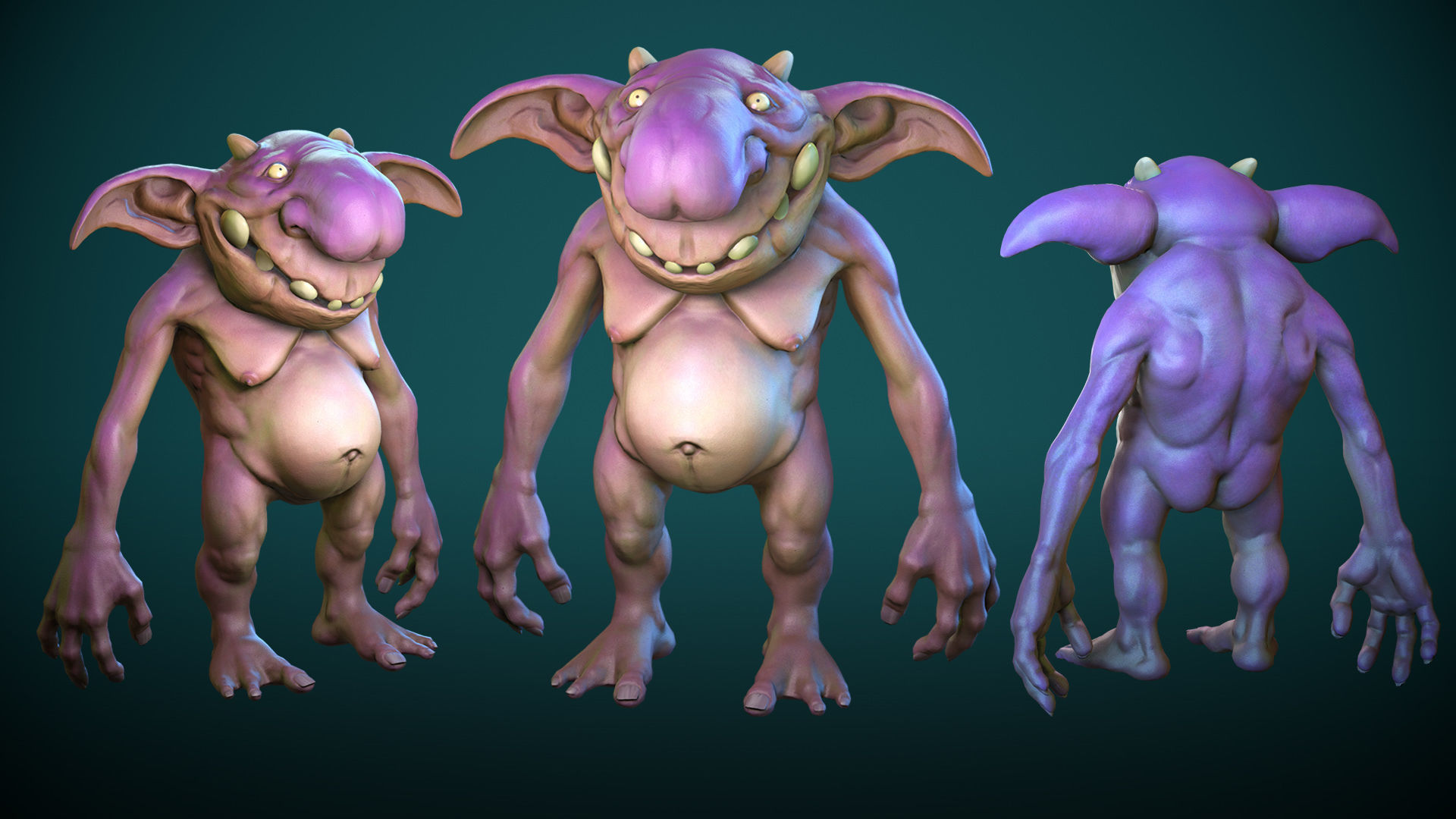Goblin01 troll Low-poly 3D model_2
