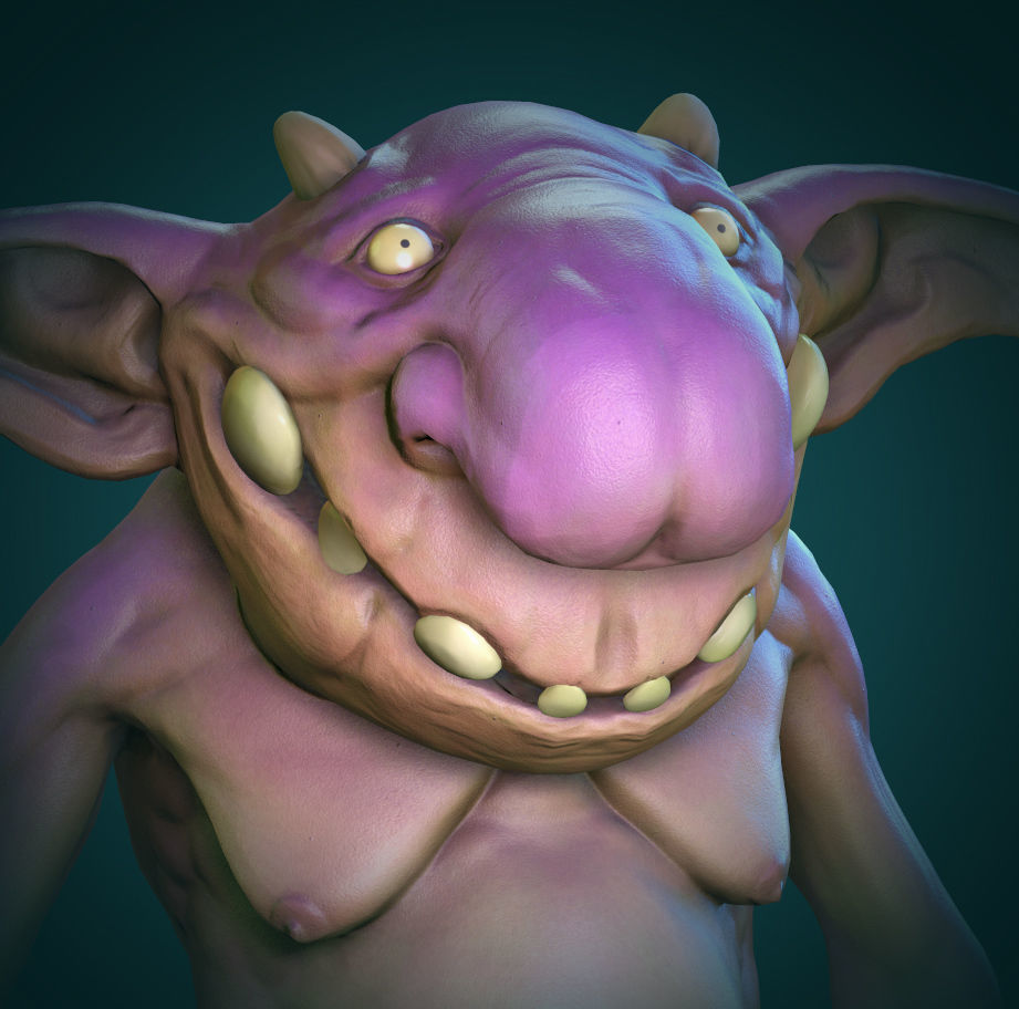 Goblin01 troll Low-poly 3D model_3