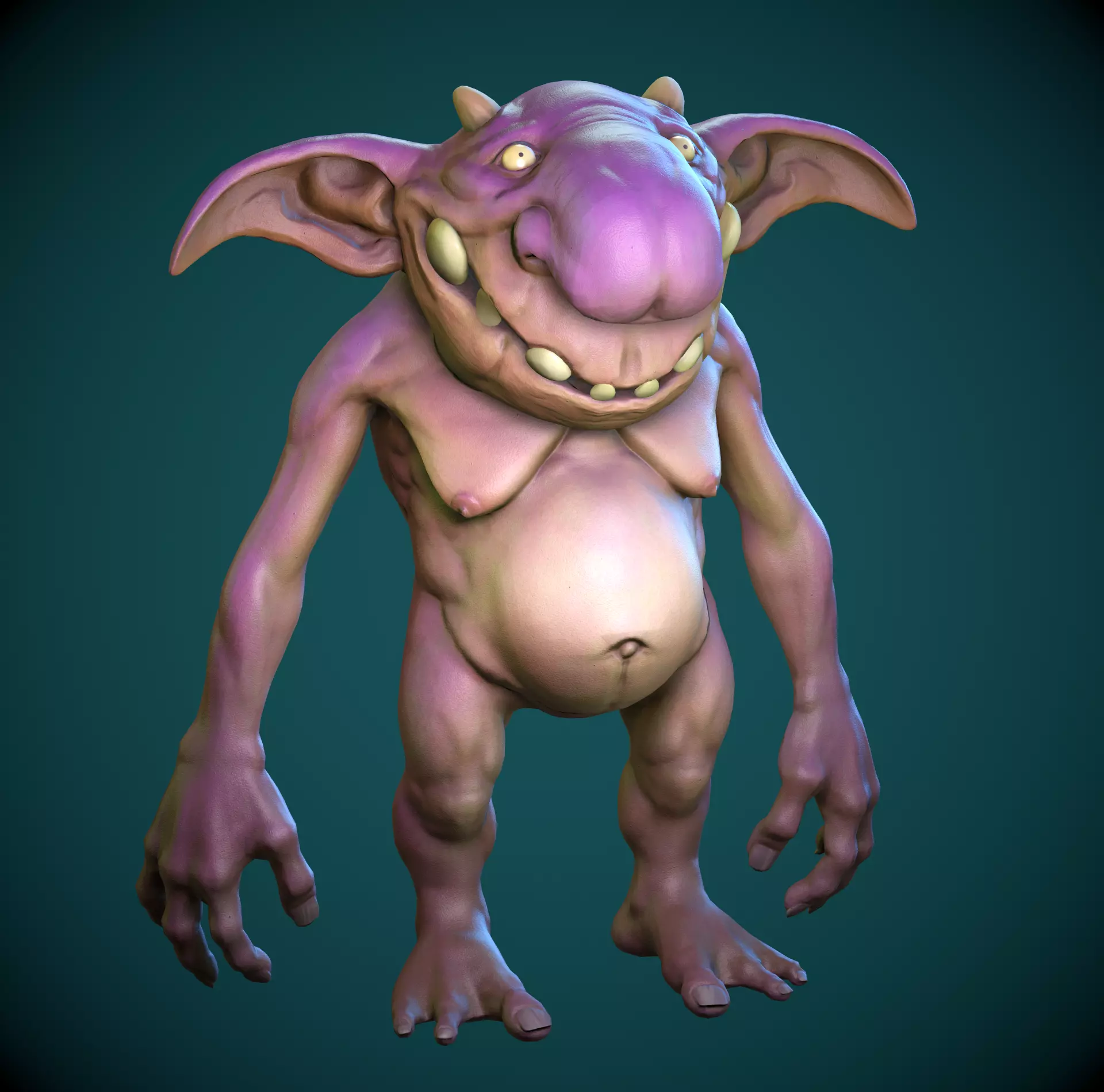 Goblin01 troll Low-poly 3D model_0