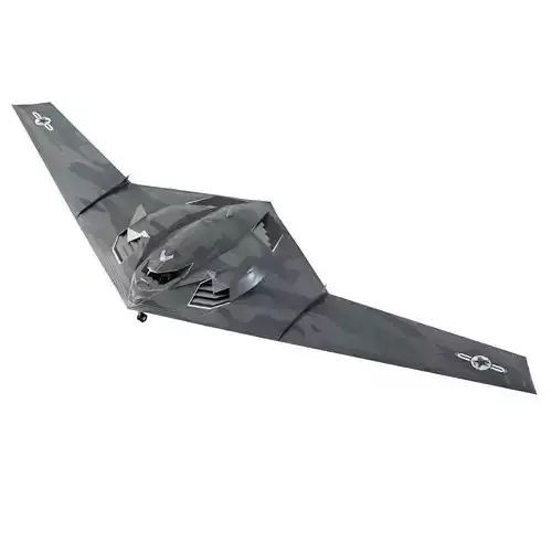 TU-222 Bechovka concept bomber Low-poly 3D model