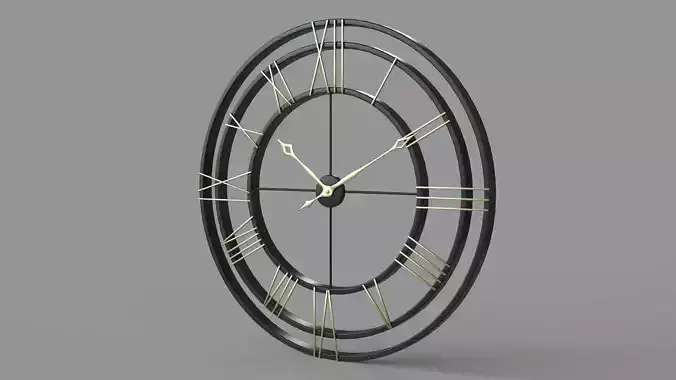 Oversized 45 Round Wall Clock