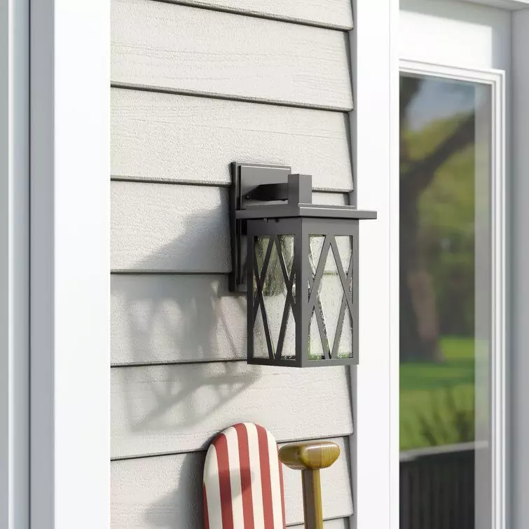 Dunphy Seeded Glass Outdoor Sconce 3D model_0