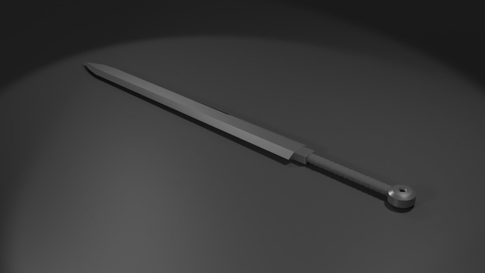 Swords axe 3D model_4