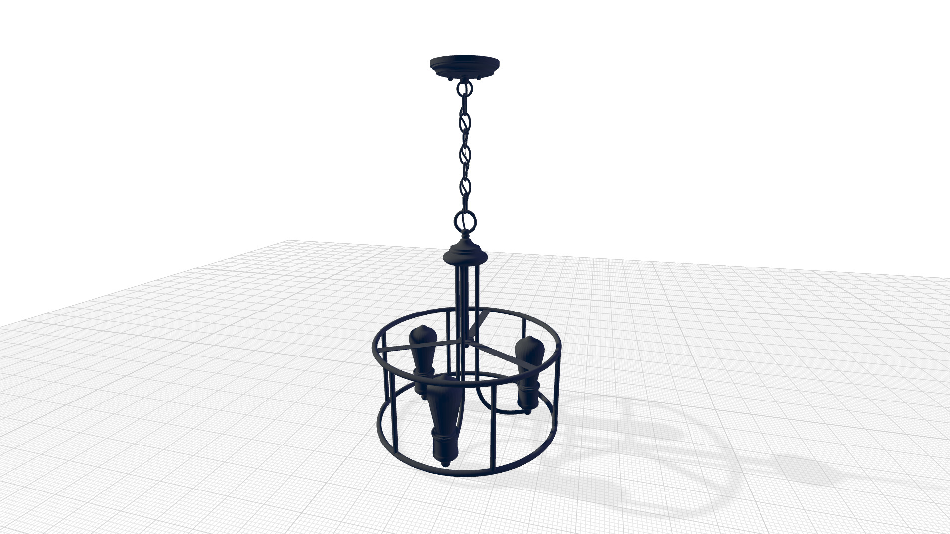 Ceylon Transitional Light Drum Chandelier 3D model_5