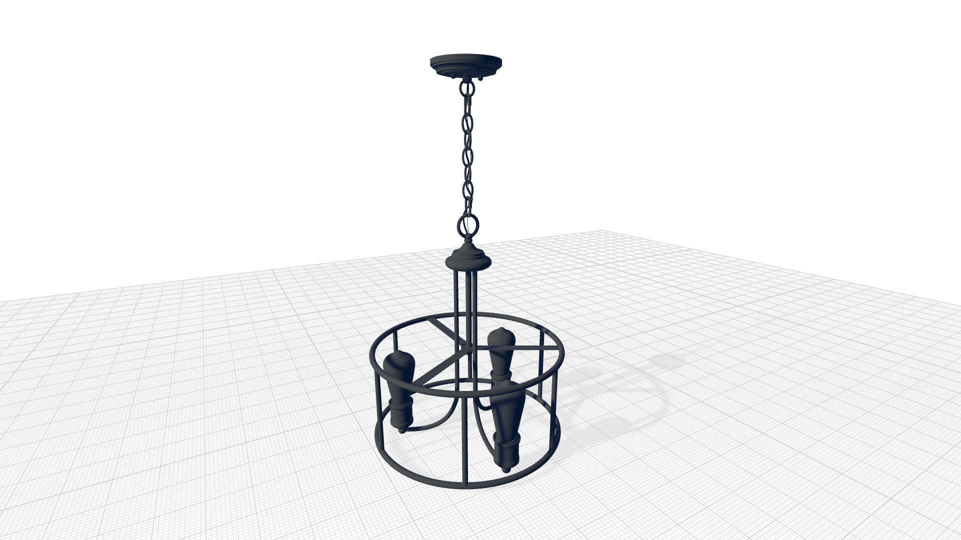 Ceylon Transitional Light Drum Chandelier 3D model_4