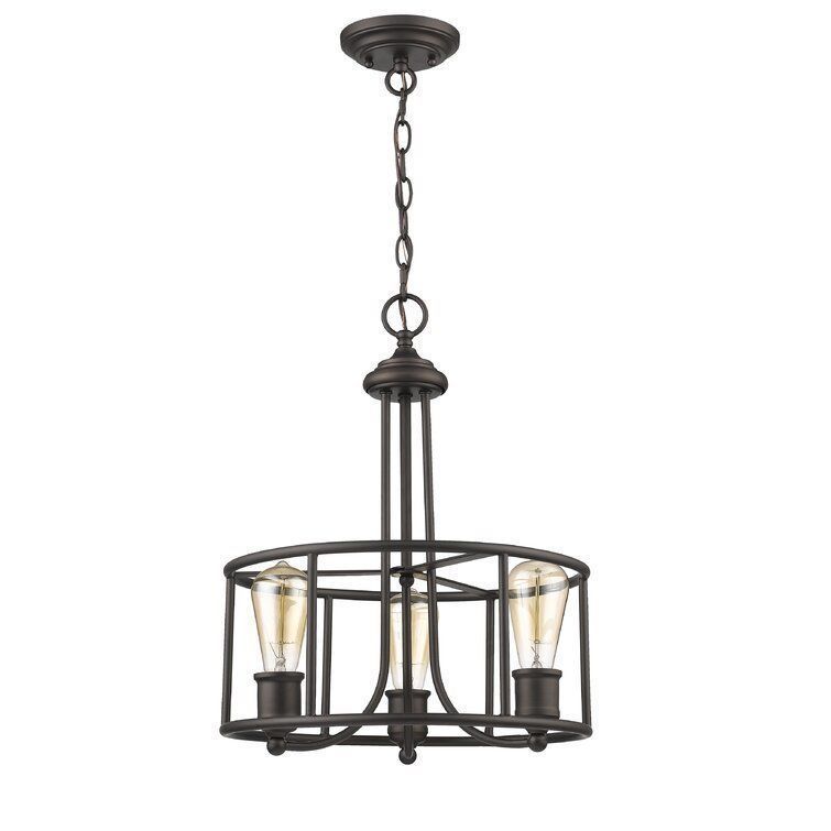 Ceylon Transitional Light Drum Chandelier 3D model_2