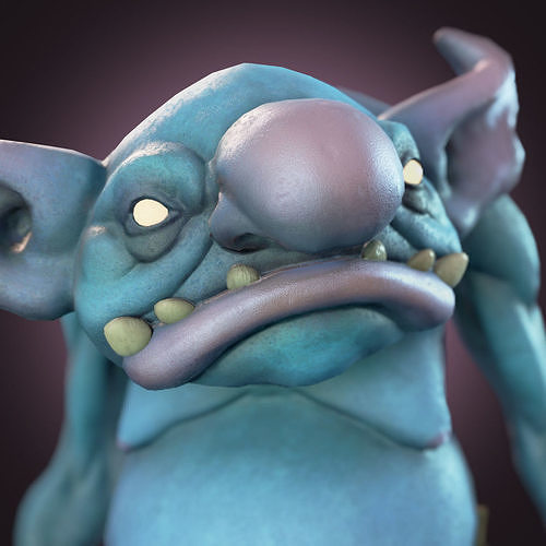Goblin 3 troll Low-poly 3D model