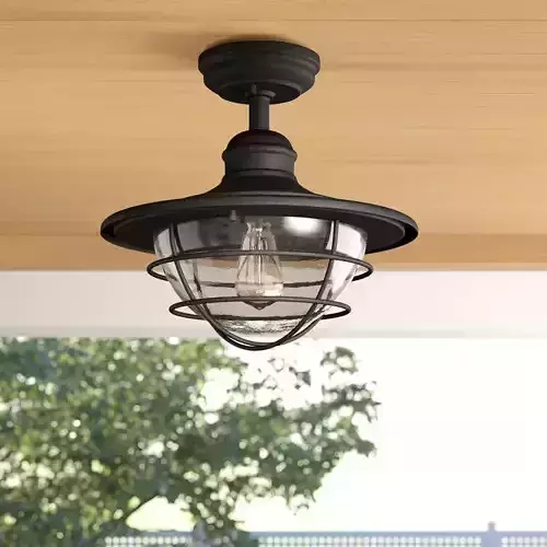 Dardel Outdoor Semi Flush Mount