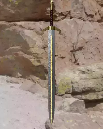3D medieval sword  ready for game integration