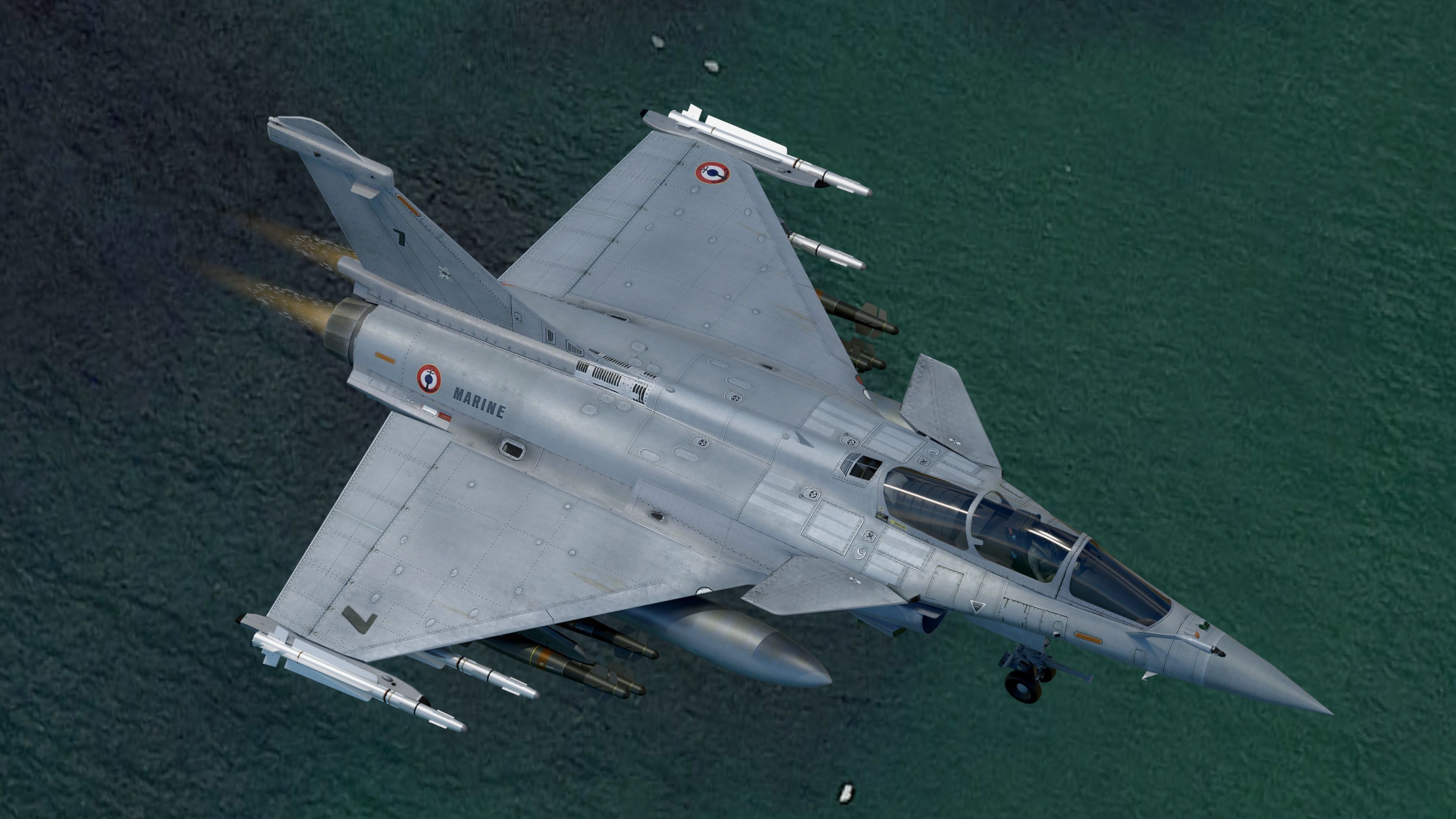 Dassault Rafale M - Fully Rigged - with high resolution Textures Low-poly 3D model_10