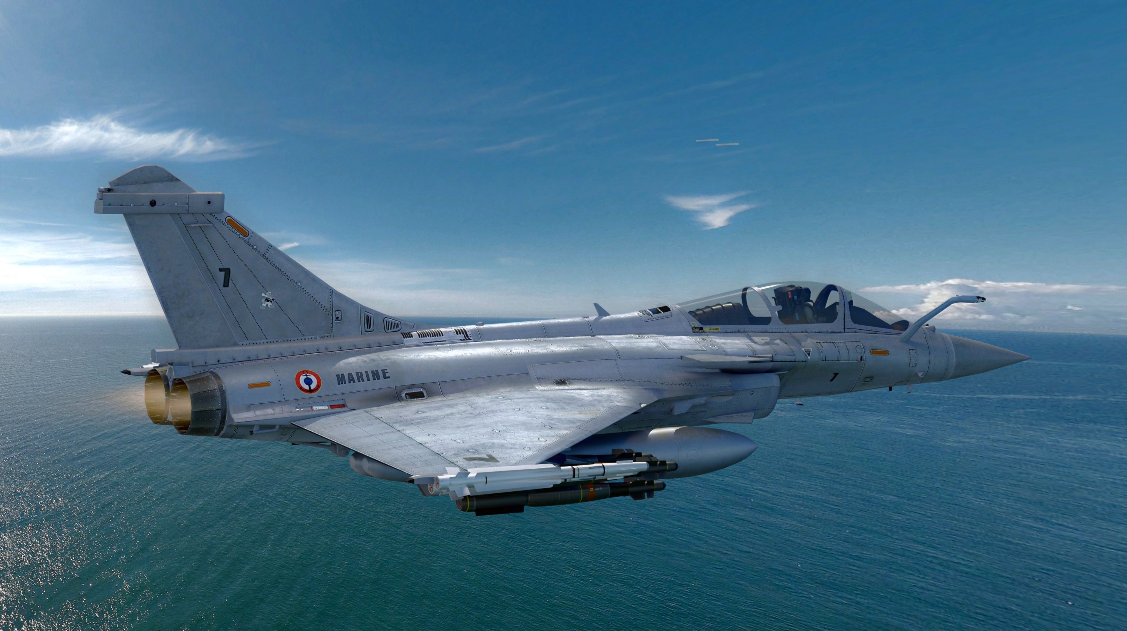 Dassault Rafale M - Fully Rigged - with high resolution Textures Low-poly 3D model_7